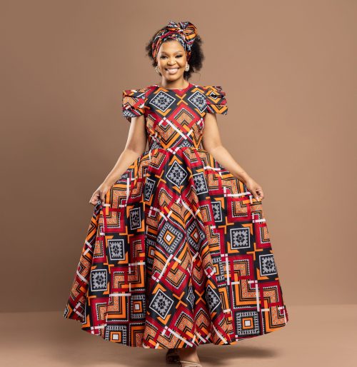 Nozibele Dress. (Polyester Fabric)