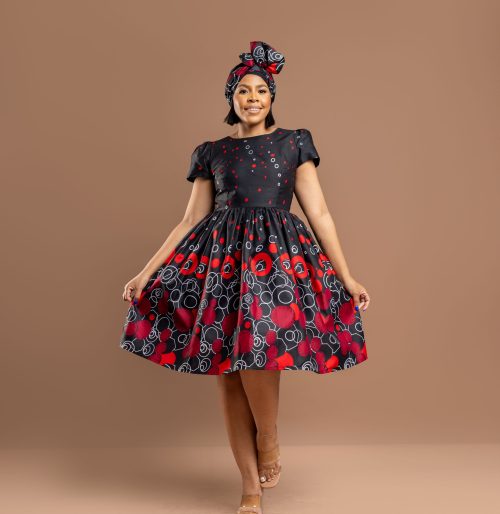 Sinazo Dress. (Polyester Fabric)