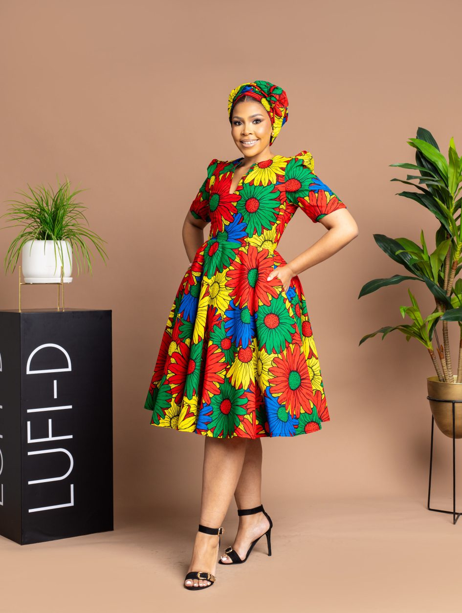 Sunflower Dress. (100% Cotton)